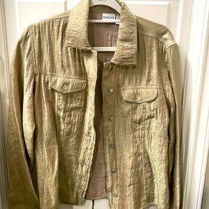 Chico’s Gold Lightweight Jacket
